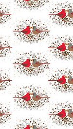 Harper Designer Gift Wrap<br>Cardinal Courtship